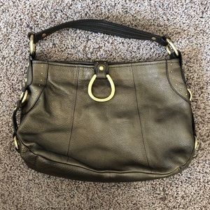 Franco Sarto Gold Leather Purse Handbag